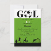 Budget Spaans Voetbal Verjaardagsfeest Elke Leefti Kaart (Voorkant)