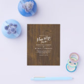 BUDGET Spaanse Bruiloft Tweetalig Boda Bruiloft Flyer (Enkel)