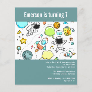 BUDGET Space Astronaut Birthday Party Invitation