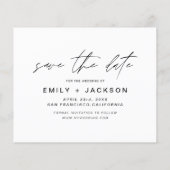 Budget sparen Datum 3 Foto Elegant Modern (Achterkant)