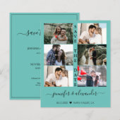 Budget sparen datum 6 de Typografie van de Collage (Voorkant / Achterkant)