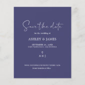 Budget sparen de Blauwe Foto van het Manuscript va Flyer (Achterkant)