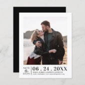 Budget sparen de Datum Gemakkelijke Verticale Foto (Voorkant / Achterkant)