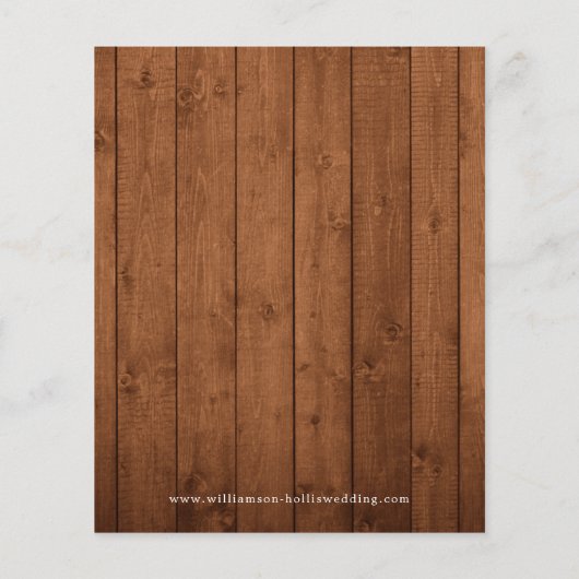 Budget sparen de Datum Rustic Wood Lichten Daisies (Achterkant)