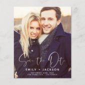 Budget sparen de Datum Uitnodigingen van de Foto (Voorkant)