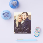 Budget sparen de Datum Uitnodigingen van de Foto Flyer (Enkel)