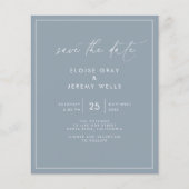 Budget sparen de Datumbrochure Flyer (Voorkant)