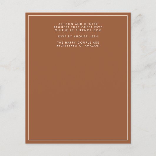 Budget sparen de Datumbrochure Flyer (Achterkant)