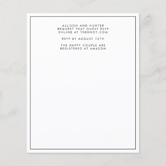 Budget sparen de Datumbrochure Flyer (Achterkant)