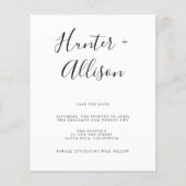 Budget sparen de Datumbrochure Flyer (Voorkant)