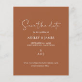 Budget sparen het Manuscript TerraCotta van de Dat Flyer (Achterkant)