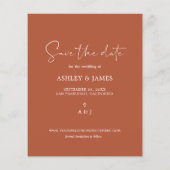 Budget sparen het Manuscript TerraCotta van de Dat Flyer (Achterkant)