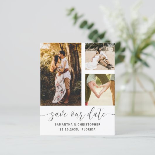 Budget sparen Onze Datum Zwart-wit 3 Foto (Staand voorkant)