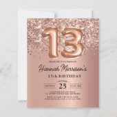 Budget Sparkle 13e Verjaardag Roos Gold Party (Voorkant)