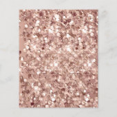 Budget Sparkle 13e Verjaardag Roos Gold Party Flyer (Achterkant)