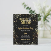 Budget Sparkle Shine Gold Black-kerstfeest (Staand voorkant)