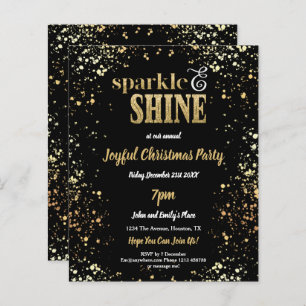 Budget Sparkle Shine Gold Black-kerstfeest