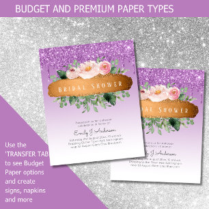 BUDGET Sparkles Glitter Floral Girly Vrijgezellenf