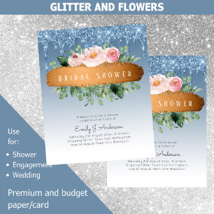 BUDGET Sparkles Glitter Floral Girly Vrijgezellenf