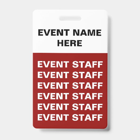 Budget Special Event Badges (Voorzijde)