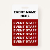 Budget Special Event Badges (Achterkant)