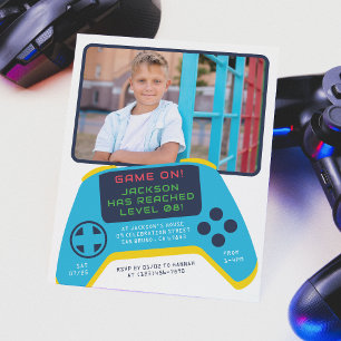 Budget spel op video spel foto jongen verjaardagsf