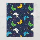 Budget spel op video spel foto jongen verjaardagsf (Achterkant)