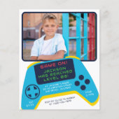 Budget spel op video spel foto jongen verjaardagsf (Voorkant)