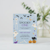Budget Spooky Eén 1e Halloween Verjaardag Blauw (Staand voorkant)