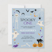 Budget Spooky Eén 1e Halloween Verjaardag Blauw (Voorkant)
