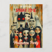  Budget Spooky Halloween Party Invitation Briefkaart (Voorkant)