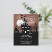 Budget Spooky Halloween Uitnodigingen (Staand voorkant)