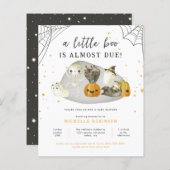 Budget Spooky Little Boo Halloween Baby shower (Voorkant / Achterkant)