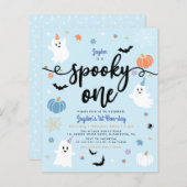 Budget Spooky One Ghost Halloween Eerste Verjaarda (Voorkant / Achterkant)
