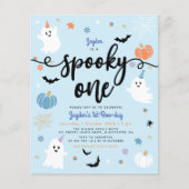 Budget Spooky One Ghost Halloween Eerste Verjaarda (Voorkant)