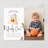 Budget Spooky One Girl Halloween Birthday Foto (Voorkant)