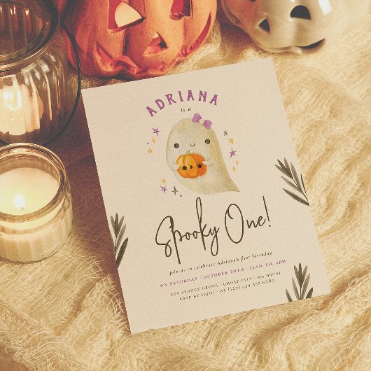 Budget Spooky One Girl Halloween First Birthday