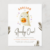 Budget Spooky One Halloween Cute Birthday Party (Voorkant)