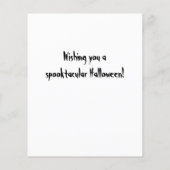 BUDGET Spooky Tree and Tombstone Halloween Kaart (Achterkant)