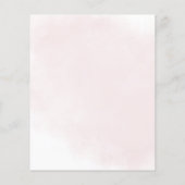 Budget Spring Blush Bloemen Bruiloft Uitnodigingen (Achterkant)