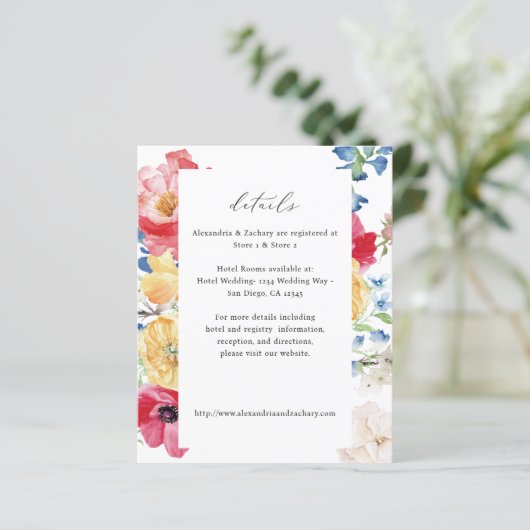 Budget Spring Multi Color Florals Details (Staand voorkant)