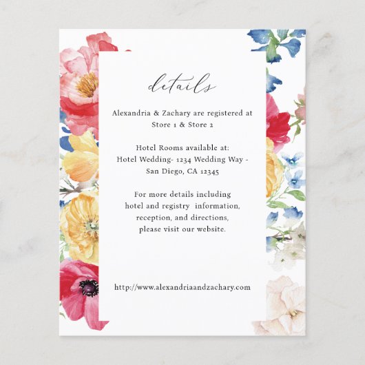 Budget Spring Multi Color Florals Details (Voorkant)