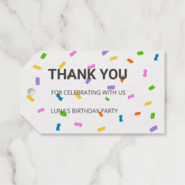 Budget Sprinkles Confetti 1st Birthday Cadeaulabels