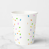 Budget Sprinkles Confetti 1st Birthday Papieren Bekers (Links)