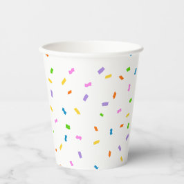 Budget Sprinkles Confetti 1st Birthday Papieren Bekers