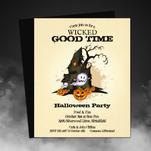 Budget Spukhuis Halloween Flyer