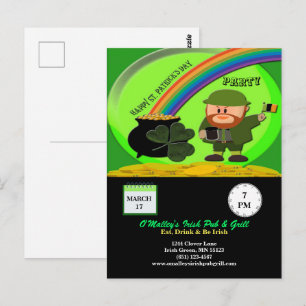 Budget St Patricks Day Leprechaun Pot of Gold Briefkaart