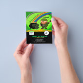 Budget St Patrick's Day Leprechaun, Pot of Gold Flyer (Hand)