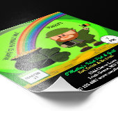 Budget St Patrick's Day Leprechaun, Pot of Gold Foto Afdruk (Hoek)