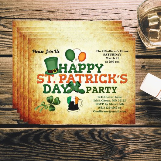 Budget St Patrick's Day Party  Flyer